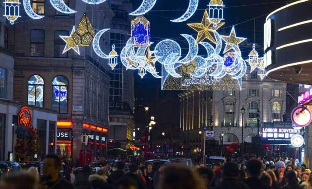 دیزاین خیابان‌های لندن به مناسب ماه رمضان