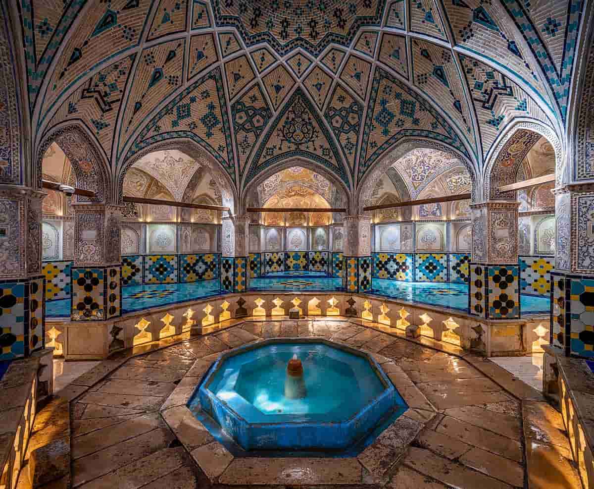 حمام سلطان امیر احمد؛ زیباترین حمام تاریخی ایران!